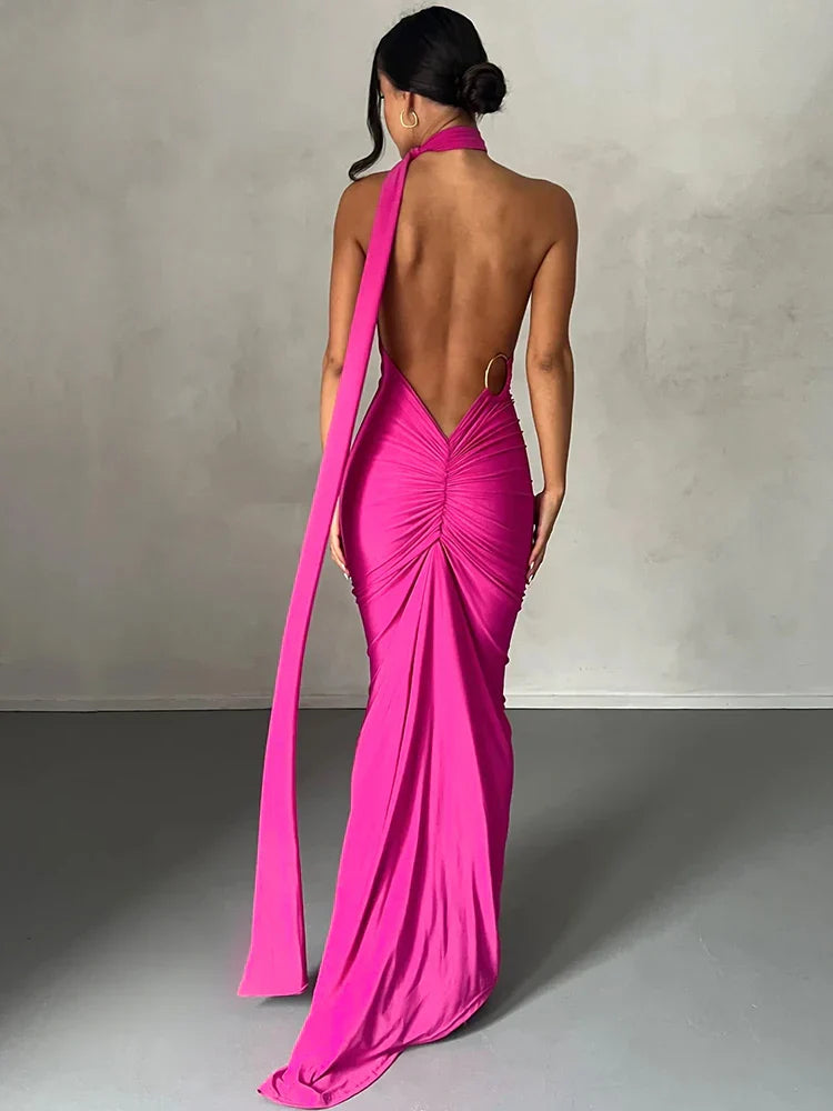 Vestido Largo sin espalda Celestial®